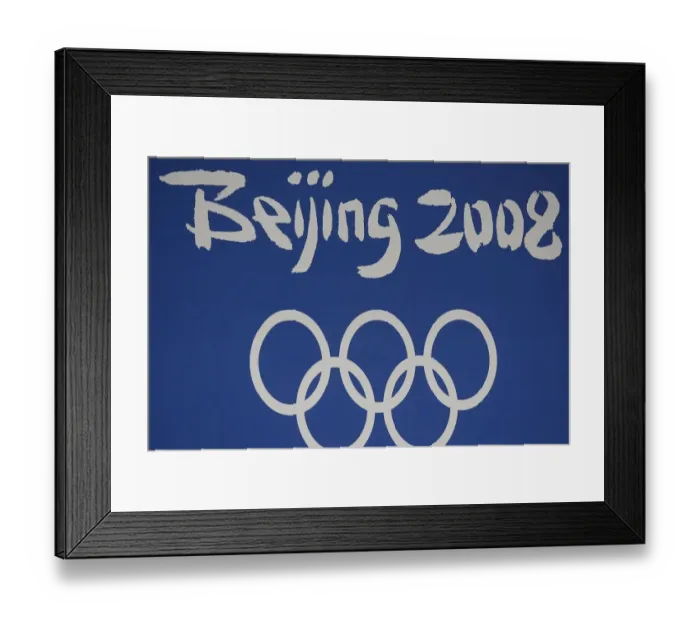 Framed Print : Beijing 2008 Logo And Rings Framed Print : Beijing 2008 Logo And Rings