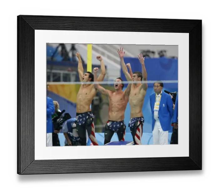 Framed Print : Ricky Berens, Ryan Lochte & Michael Phelps Framed Print : Ricky Berens, Ryan Lochte & Michael Phelps