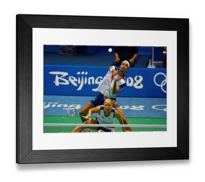Framed Print : Gail Emms & Nathan Robertson Framed Print : Gail Emms & Nathan Robertson