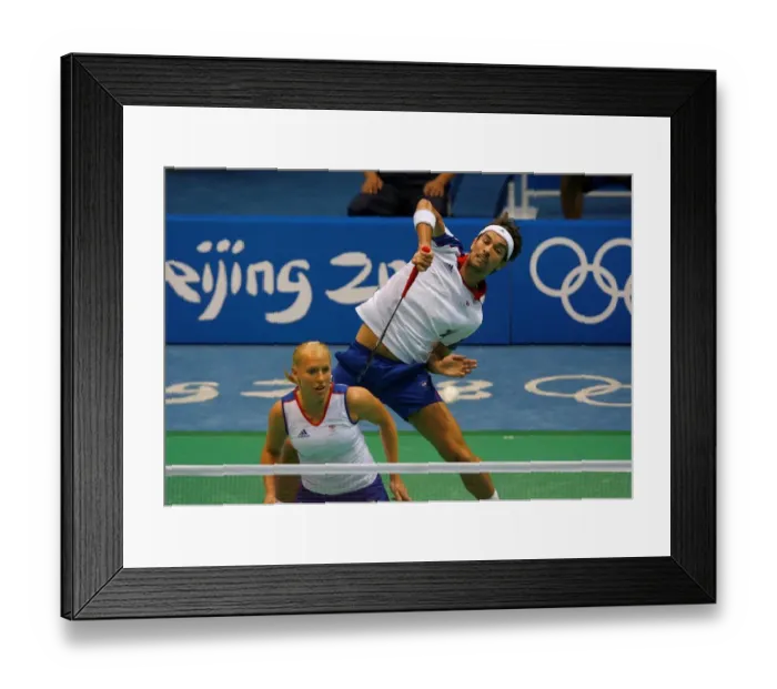 Framed Print : Gail Emms & Nathan Robertson Framed Print : Gail Emms & Nathan Robertson