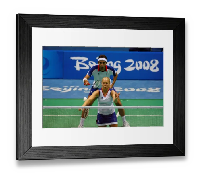 Framed Print : Gail Emms & Nathan Robertson Framed Print : Gail Emms & Nathan Robertson