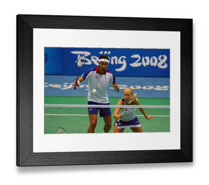 Framed Print : Gail Emms & Nathan Robertson Framed Print : Gail Emms & Nathan Robertson