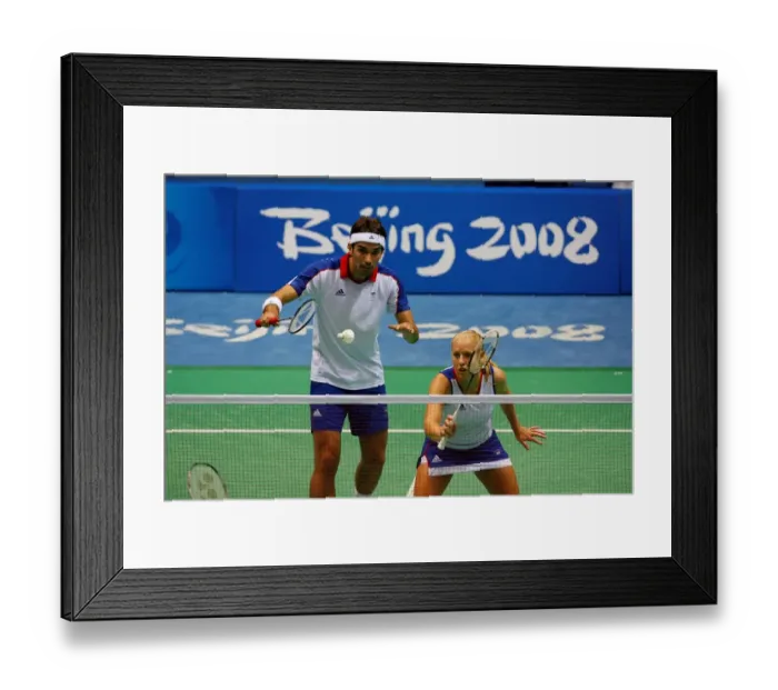 Framed Print : Gail Emms & Nathan Robertson Framed Print : Gail Emms & Nathan Robertson