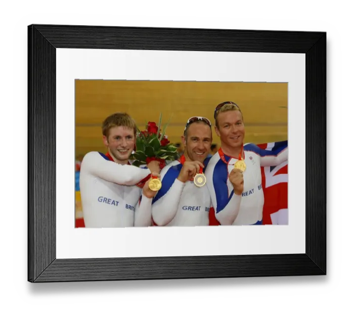 Framed Print : Jason Kenny, Chris Hoy & Jamie Staff