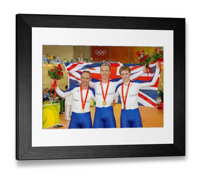 Framed Print : Jason Kenny, Chris Hoy & Jamie Staff