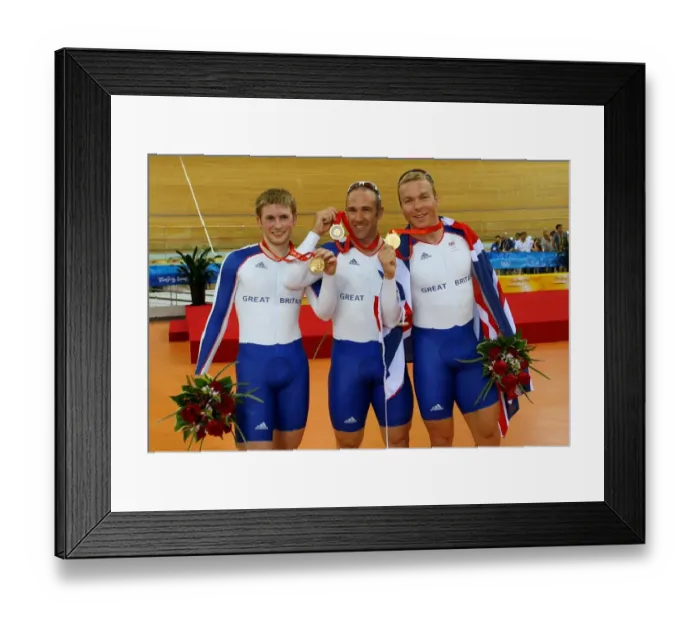 Framed Print : Jason Kenny, Jamie Staff & Chris Hoy