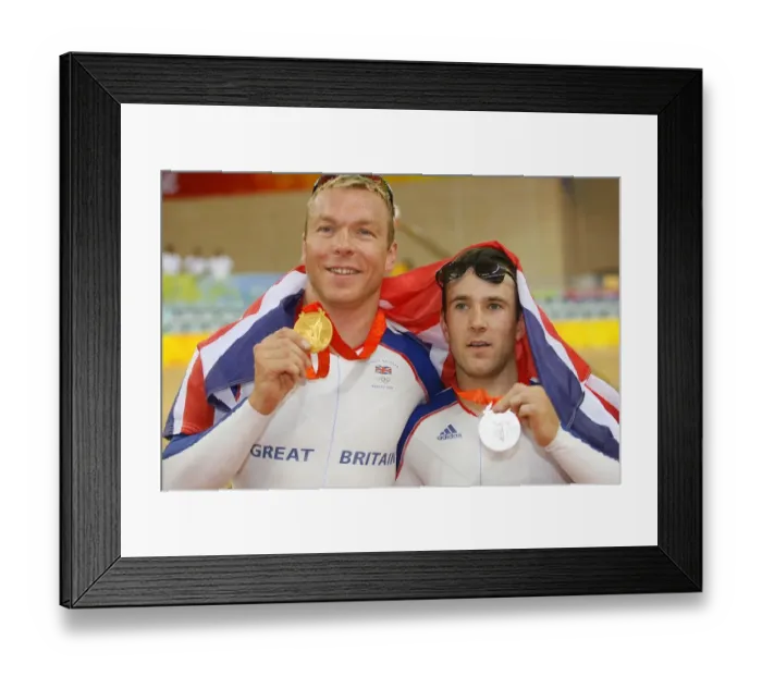 Framed Print : Chris Hoy & Ross Edgar Framed Print : Chris Hoy & Ross Edgar