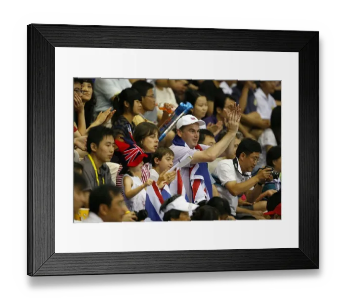 Framed Print : British Cycling Fans Framed Print : British Cycling Fans