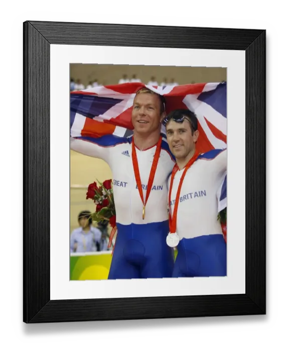 Framed Print : Chris Hoy & Ross Edgar Framed Print : Chris Hoy & Ross Edgar