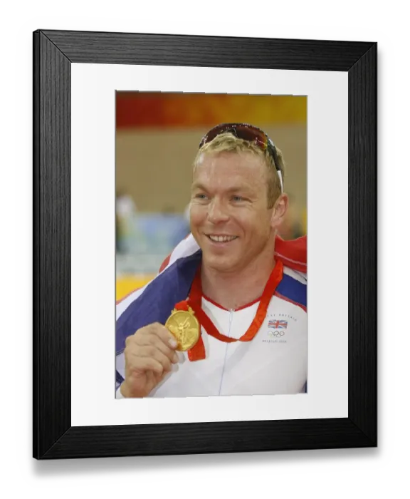 Framed Print : Chris Hoy Great Britain Mens Keirin Olympic Stadium, Beijing, China 16 August 2008 Date