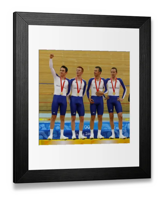 Framed Print : Thomas Geraint, Ed Clancy, Paul Manning & Bradley Wiggin Framed Print : Thomas Geraint, Ed Clancy, Paul Manning & Bradley Wiggin
