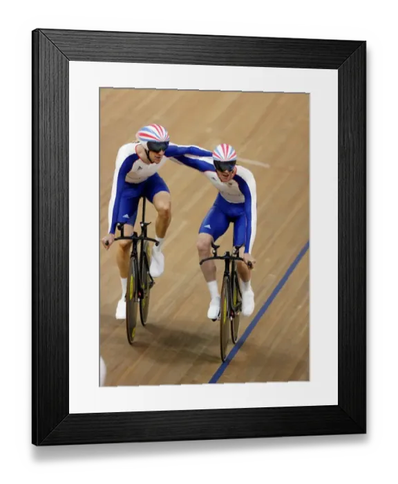 Framed Print : Ed Clancy & Bradley Wiggins Framed Print : Ed Clancy & Bradley Wiggins