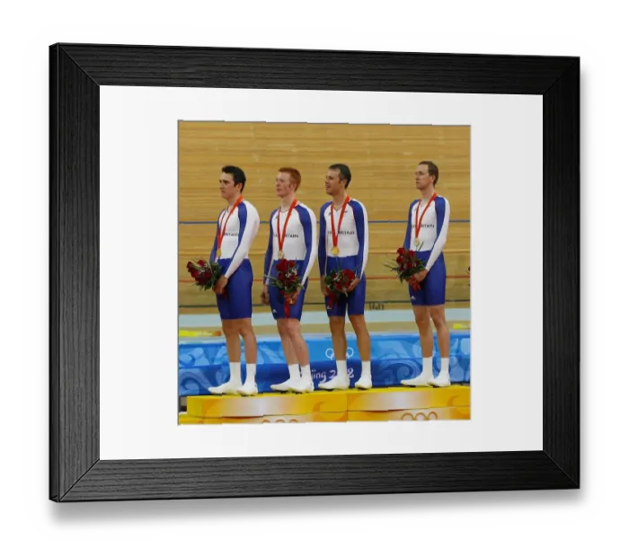Framed Print : Thomas Geraint, Ed Clancy, Paul Manning & Bradley Wiggin Framed Print : Thomas Geraint, Ed Clancy, Paul Manning & Bradley Wiggin
