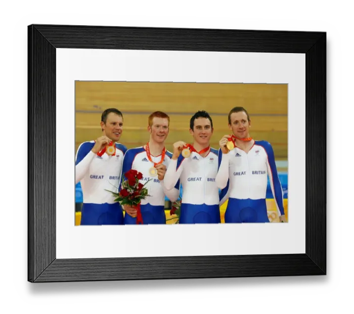 Framed Print : Paul Manning, Ed Clancy, Thomas Geraint & Bradley Wiggin Framed Print : Paul Manning, Ed Clancy, Thomas Geraint & Bradley Wiggin