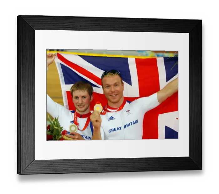 Framed Print : Jason Kenny & Chris Hoy Framed Print : Jason Kenny & Chris Hoy