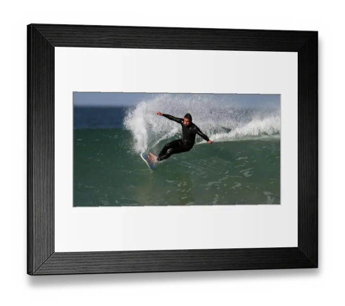 Framed Print : Older Local Surfer Framed Print : Older Local Surfer