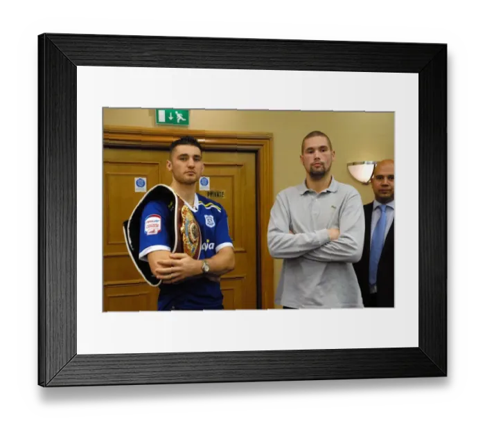 Framed Print : Nathan Cleverly & Tony Bellew