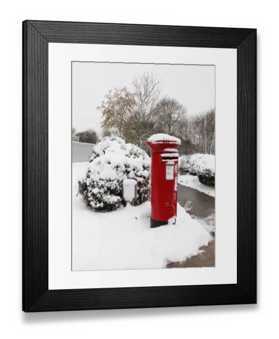 Framed Print : Red Post Box Framed Print : Red Post Box