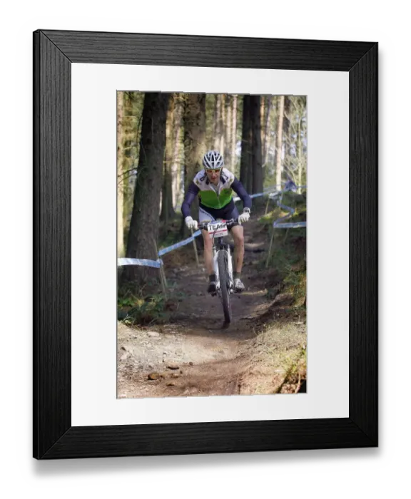 Framed Print : Mountain Biker