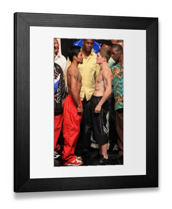 Framed Print : Manny Pacquiao, Ricky Hatton