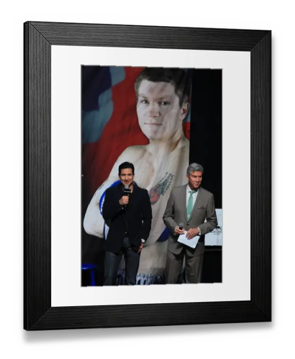Framed Print : Mario Lopez, Michael Buffer Framed Print : Mario Lopez, Michael Buffer