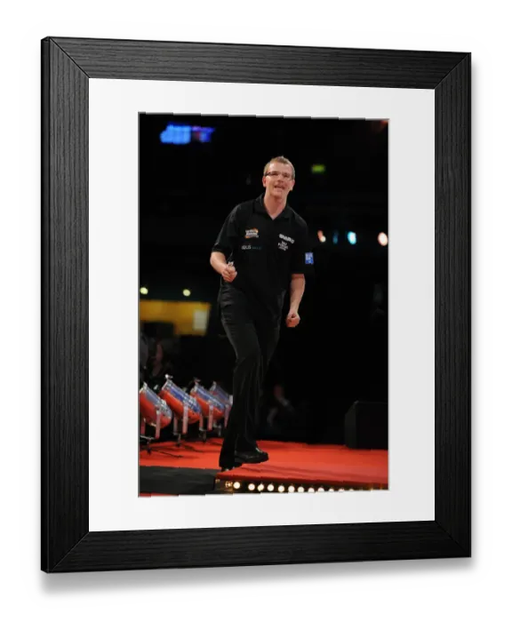 Framed Print : Mark Webster Celebrates Victory Framed Print : Mark Webster Celebrates Victory