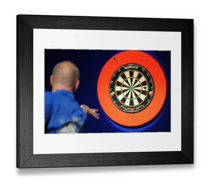 Framed Print : Player Throwing Dart Framed Print : Player Throwing Dart