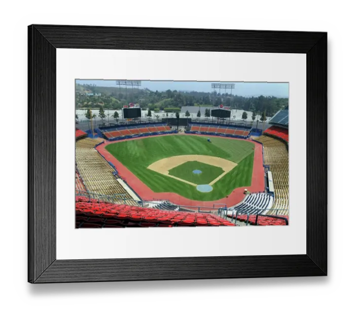 Framed Print : Doger Baseball Stadium Framed Print : Doger Baseball Stadium