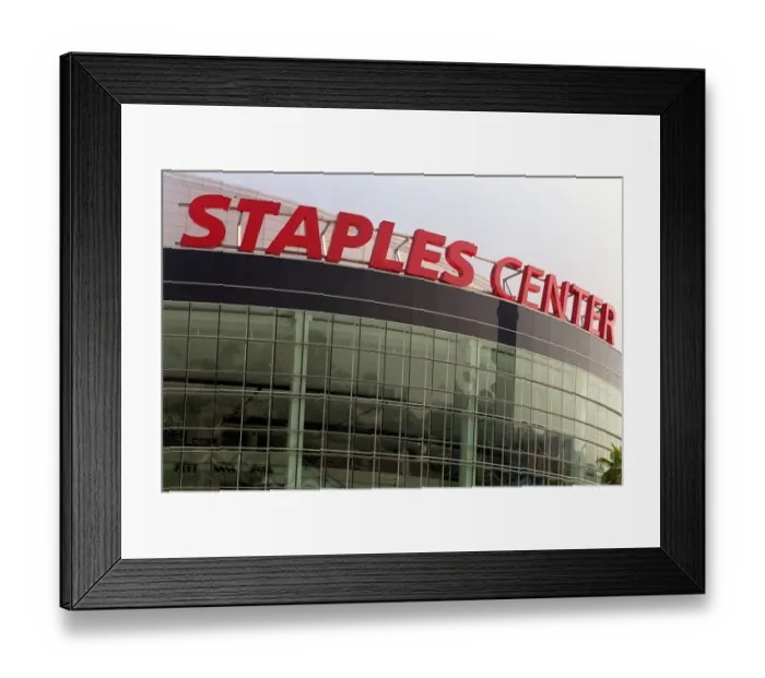 Framed Print : Staples Center Sports Arena