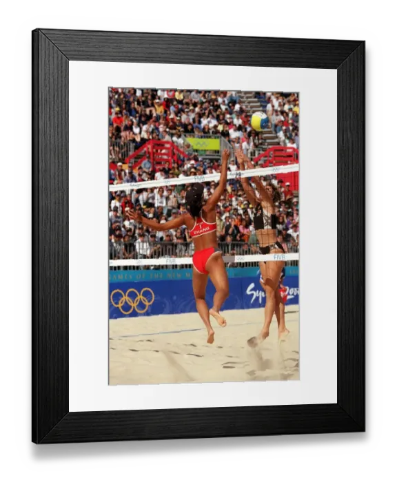 Framed Print : Olympic Beach Volleyball Framed Print : Olympic Beach Volleyball