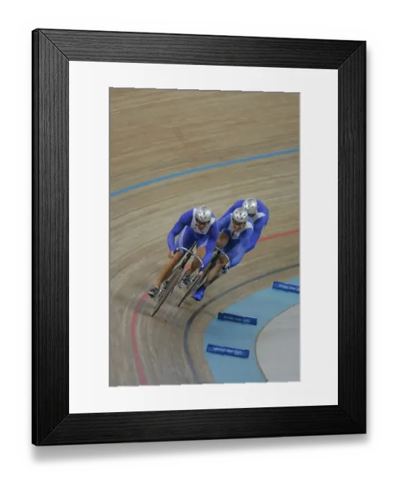 Framed Print : Jason Queally, Chris Hoy & Jamie Staff