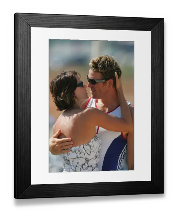 Framed Print : James Cracknell & Wife Framed Print : James Cracknell & Wife