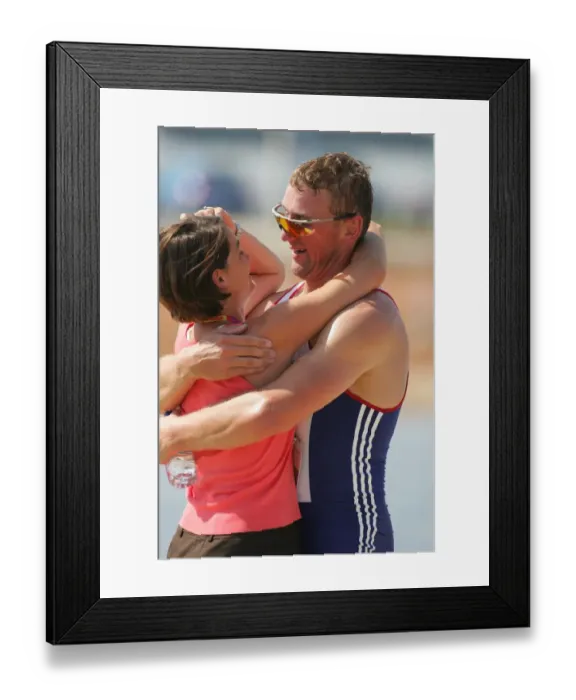 Framed Print : Matthew Pinsent & Wife Framed Print : Matthew Pinsent & Wife