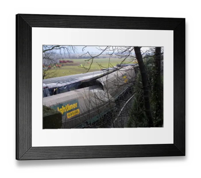 Framed Print : Scene Of Selby Rail Crash Framed Print : Scene Of Selby Rail Crash