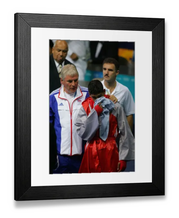 Framed Print : Amir Khan & Coach Mick Jelley Framed Print : Amir Khan & Coach Mick Jelley