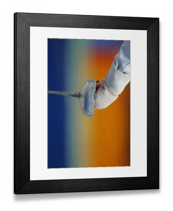 Framed Print : Sword Fencing Modern Pentathlon Athens, Greece 27 August 2004 Date: 27 August 2004 Framed Print : Sword Fencing Modern Pentathlon Athens, Greece 27 August 2004 Date: 27 August 2004