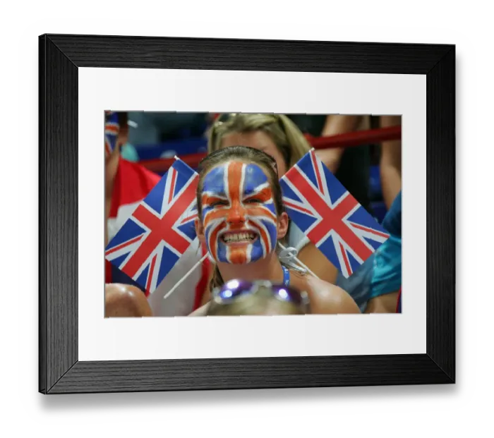 Framed Print : Great Britain Fan Framed Print : Great Britain Fan