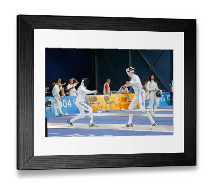 Framed Print : Fencing, Modern Pentathlon Framed Print : Fencing, Modern Pentathlon