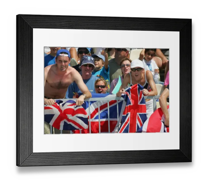Framed Print : Great Britain Fans Framed Print : Great Britain Fans