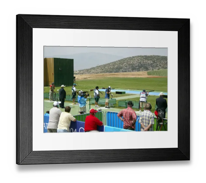 Framed Print : Olympic Trap Shooting Framed Print : Olympic Trap Shooting