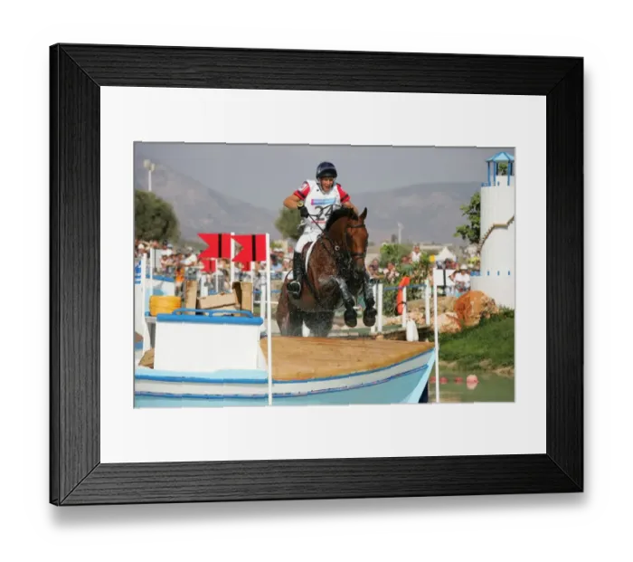 Framed Print : Mary King 3 Day Eventing, Cross Country Cross Country Athens, Greece 17 August 2004 Date Framed Print : Mary King 3 Day Eventing, Cross Country Cross Country Athens, Greece 17 August 2004 Date