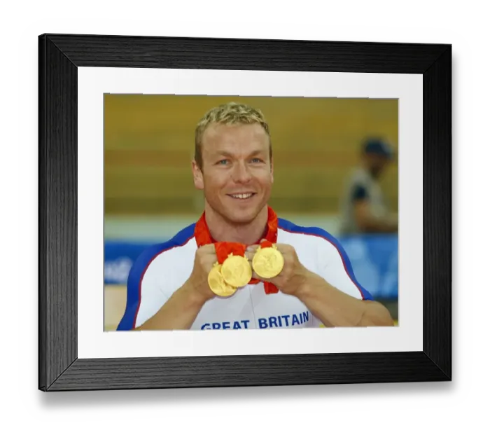 Framed Print : Chris Hoy Great Britain Date: 19 August 2008 Framed Print : Chris Hoy Great Britain Date: 19 August 2008