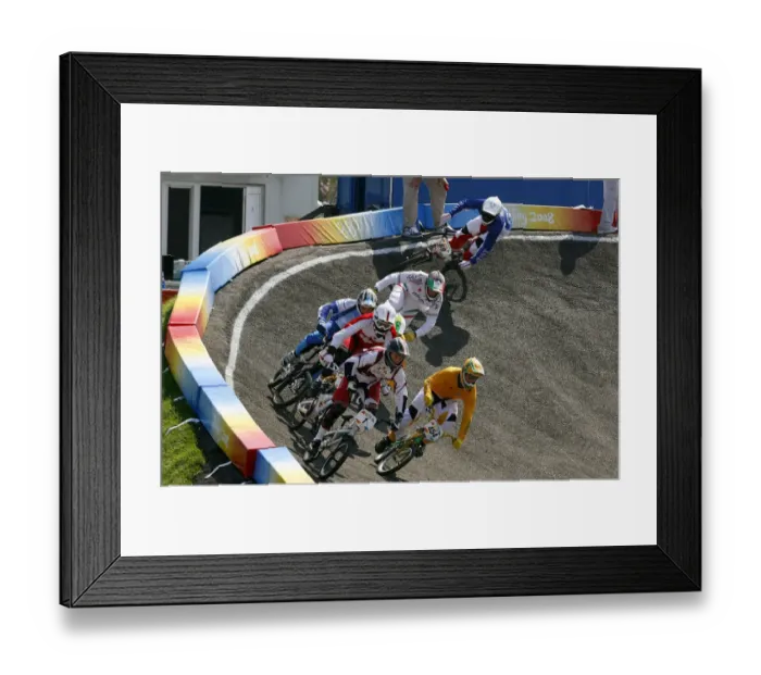 Framed Print : Mens Bmx Bmx Arena Date: 22 August 2008 Framed Print : Mens Bmx Bmx Arena Date: 22 August 2008