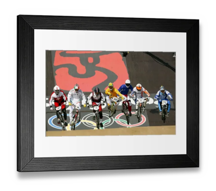 Framed Print : Mens Bmx Bmx Arena Date: 22 August 2008 Framed Print : Mens Bmx Bmx Arena Date: 22 August 2008