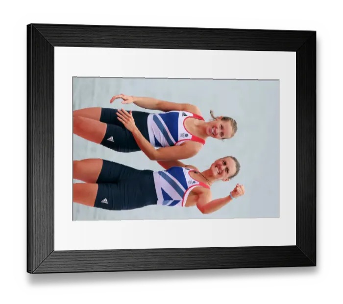 Framed Print : Helen Glover & Heather Stanning Win Team Gbs First Gold Framed Print : Helen Glover & Heather Stanning Win Team Gbs First Gold