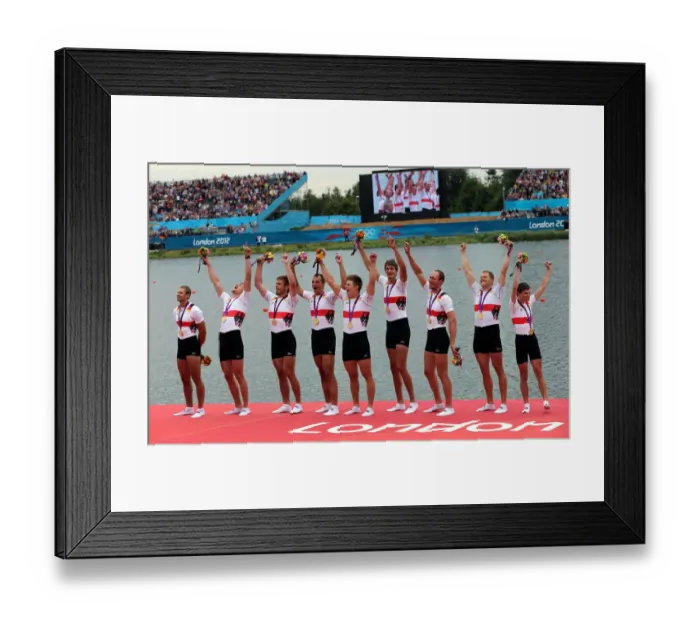 Framed Print : The German Eight Take Gold Framed Print : The German Eight Take Gold