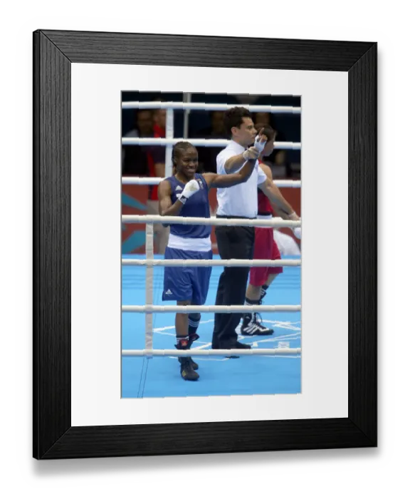 Framed Print : Nicola Adams Wins Framed Print : Nicola Adams Wins