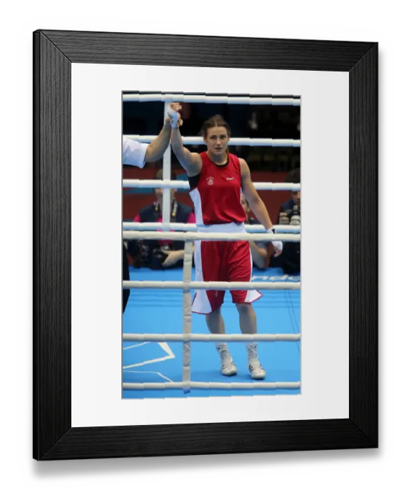 Framed Print : Katie Taylor Wins Framed Print : Katie Taylor Wins