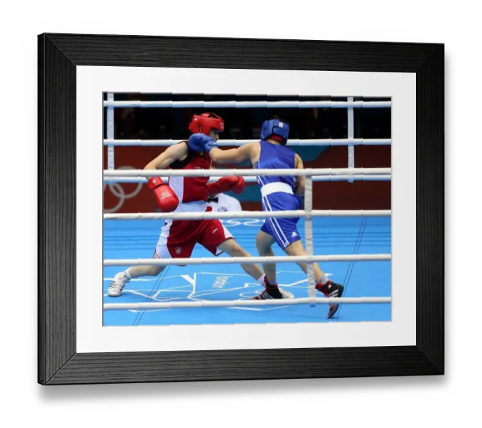 Framed Print : Katie Taylor & Sofya Ochigava