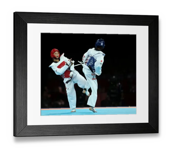 Framed Print : Jade Jones V Mayu Hamada Framed Print : Jade Jones V Mayu Hamada